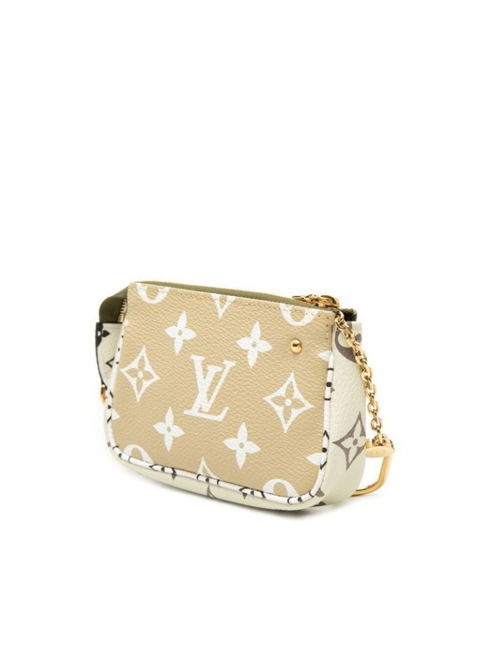 Louis Vuitton Monogram Giant Mini Pochette Accessoires Pouch Beige Green Ivory - Picture 2 of 7
